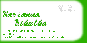 marianna mikulka business card